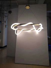 Lumières pendantes contemporaines flexibles, éclairage pendant décoratif de LED
